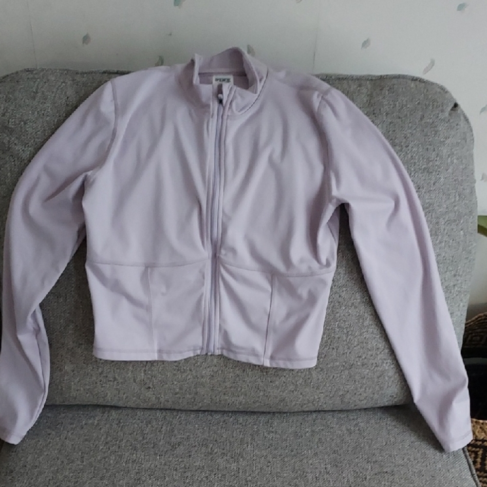 Victoria's Secret Pink Light Purple Fitted Athletic Jacket